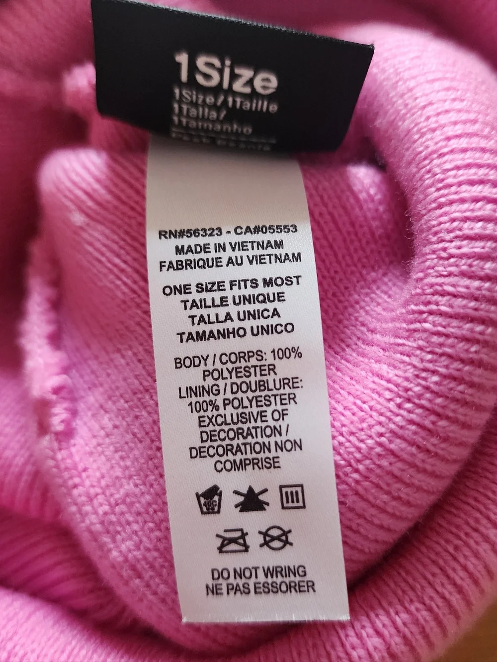 Nike Women's Solid Pink Logo Cold Weather Outerwear Beanie Hat One Size OS - Picture 7 of 7